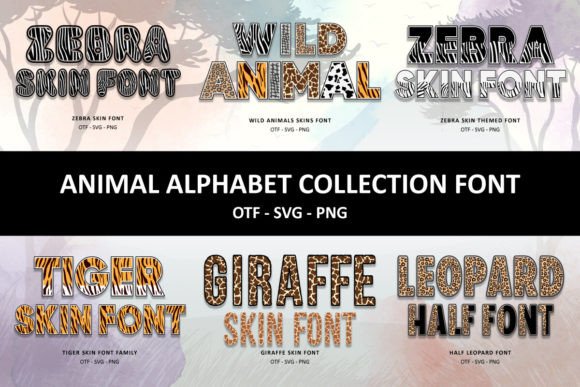 Animal Alphabet Collection: A Wildly Creative Typography Asset