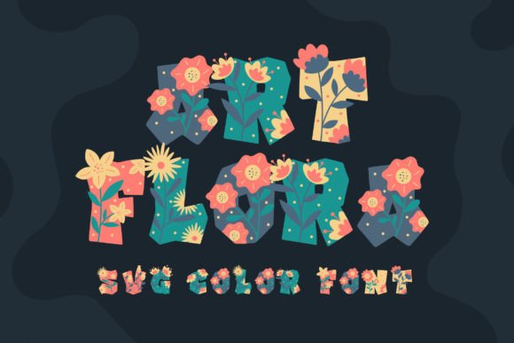 Art Flora: Elevate Designs with Playful Floral Typography