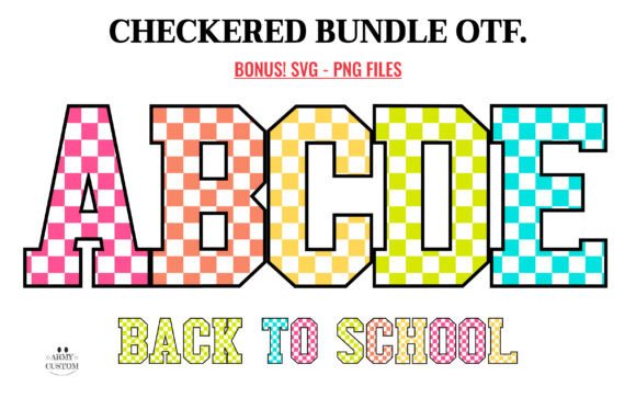 Checkered Back to School Bundle: A Designer's Creative Toolkit