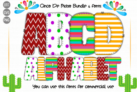 Cinco De Mayo Set: Vibrant Typography for Impactful Design