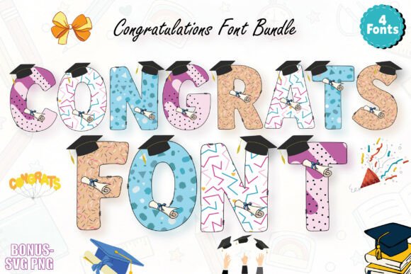 Congratulations Colorful Alphabets: A Vibrant Design Asset