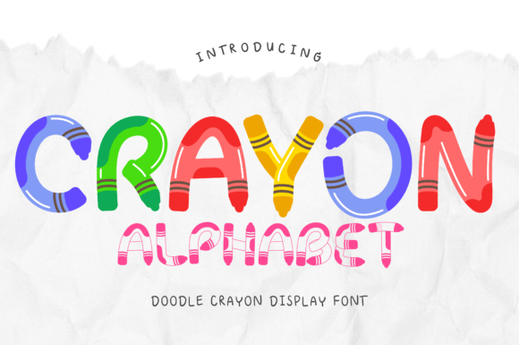 Crayon Alphabet: A Playful Font for Creative Design