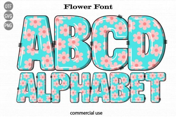Flower Font: A Fresh Retro Style for Spring Designs