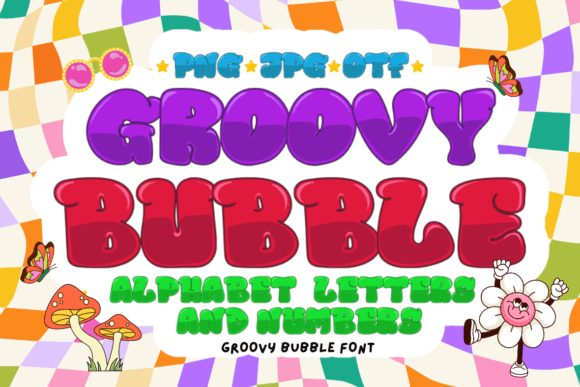 Groovy Bubble: Retro Vibes for Modern Design Projects
