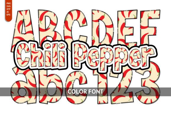 Ignite Your Designs with the Chili Pepper Font
