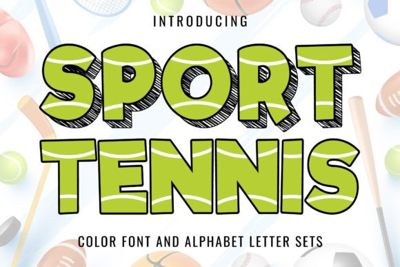 Inject Playful Energy into Your Designs with Sport Tennis Typography