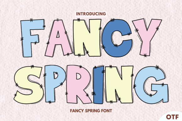 Introducing Fancy Spring: A Vibrant Typeface for Seasonal Design