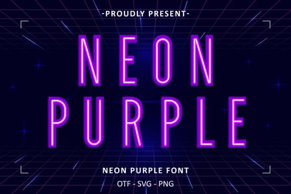 Neon Purple: A Vibrant Typography Trend