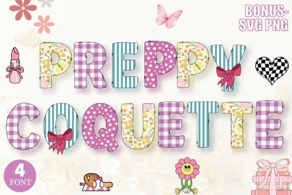 Preppy Coquette Decorative: A Stylish Font Bundle for Modern Design