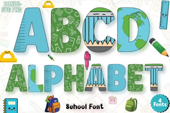 School Doodle: A Playful Font for Creative Education Designs