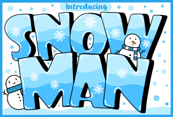 Snow Man: A Wintery Font for Icy Design Impact