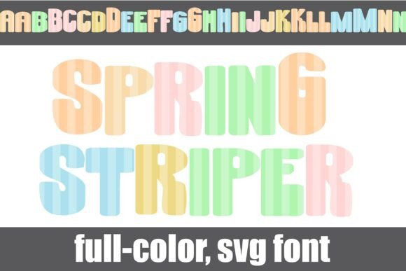 Spring Striper: A Vibrant Display Typeface for Modern Branding