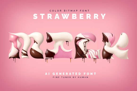 Strawberry Milk: A Sweet and Yummy Color Font for Modern Design