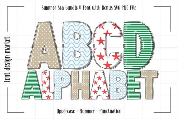 Summer Sea: A Playful Color Font for Vibrant Designs