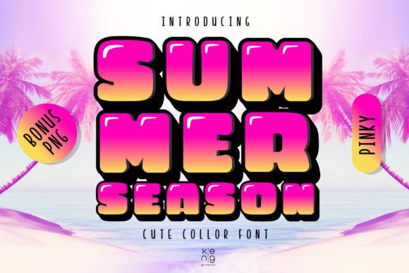 Summer Season Pinky: A Vibrant Font for Bold Visuals