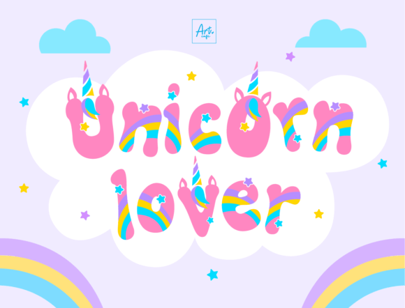 Unicorn Lover: A Whimsical Font for Vibrant Design